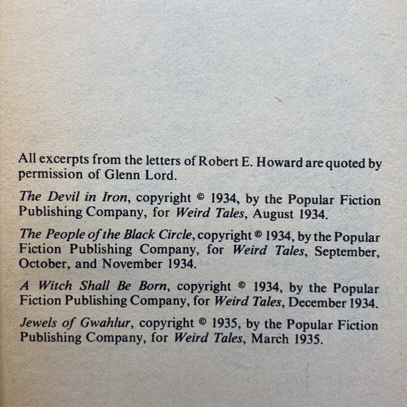 Conan The People of The Black Circle by Robert E. Howard 1977 Softcover Fantasy - Picture 7 of 9